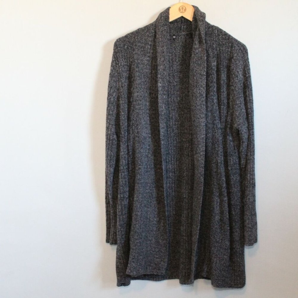 Barefoot Dreams CozyChic Lite Montecito Cardigan 494 Heathered Gray 2X/3X H11948 - Picture 2 of 10